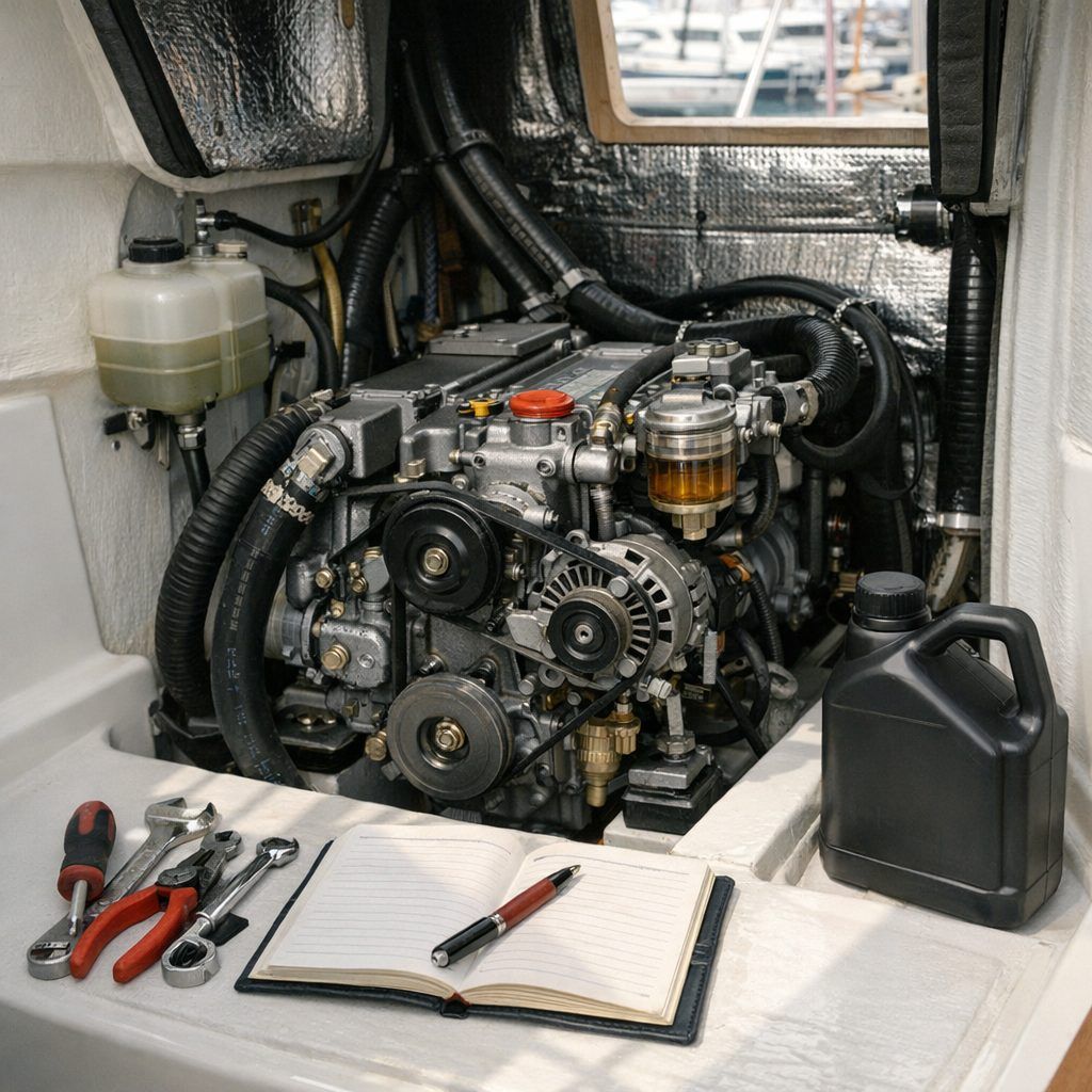 Moteur in-board de voilier : entretien fiable