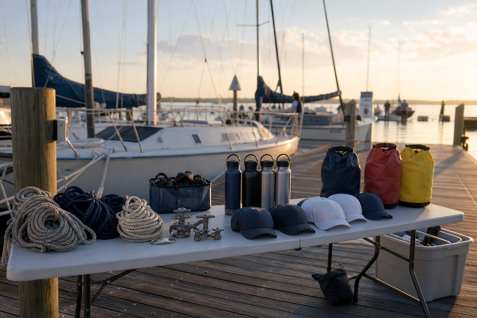 Goodies nautiques pour clubs et régates : guide 2026